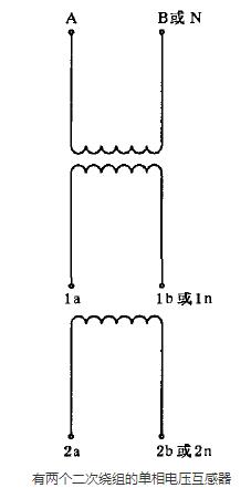 有兩個(gè)二次繞組的單相電壓互感器